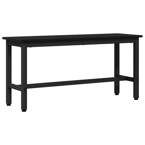 vidaXL Dining Bench 2 pcs Black Oak 100 x 32.5 x 48.5 cm