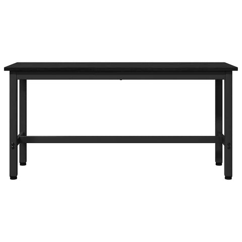 vidaXL Dining Bench 2 pcs Black Oak 100 x 32.5 x 48.5 cm