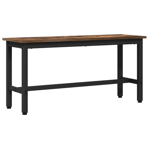 vidaXL Dining Bench 2 pcs Smoked Oak 100 x 32.5 x 48.5 cm