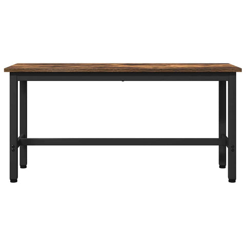 vidaXL Dining Bench 2 pcs Smoked Oak 100 x 32.5 x 48.5 cm