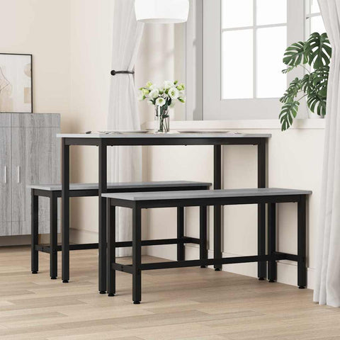 vidaXL Dining Bench Grey Sonoma 100 x 32.5 x 48.5 cm