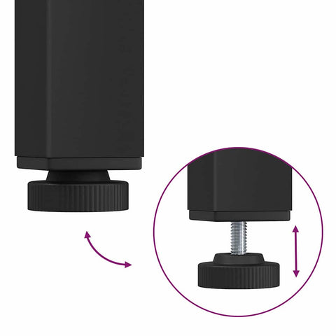 vidaXL Dining Bench 2 pcs Grey Sonoma 100 x 32.5 x 48.5 cm