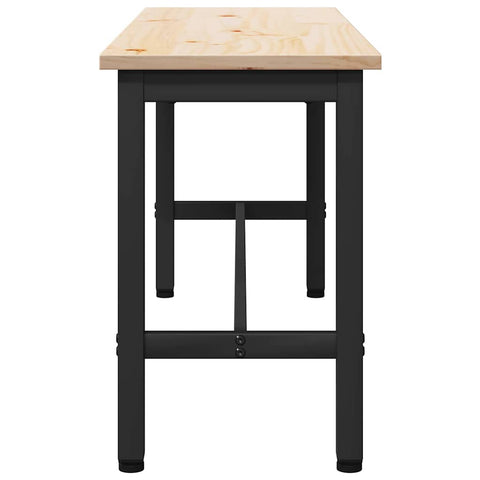 vidaXL Dining Benches 2 pcs Natural 100 x 32.5 x 49 cm Solid pine wood