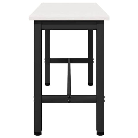 vidaXL Dining Bench White 100 x 32.5 x 49 cm Solid pine wood