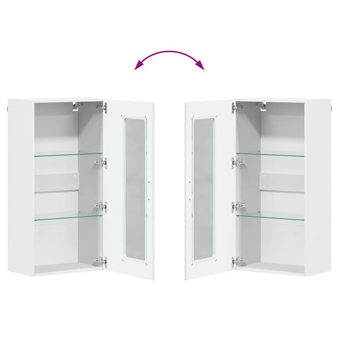 vidaXL Wall-mounted Cabinet White 55 x 29 x 100 cm Engineered wood