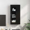 vidaXL Wall-mounted Cabinet Black 55 x 29 x 100 cm Engineered wood