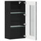 vidaXL Wall-mounted Cabinet Black 55 x 29 x 100 cm Engineered wood