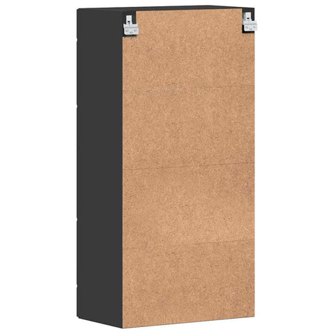 vidaXL Wall-mounted Cabinet Black 55 x 29 x 100 cm Engineered wood