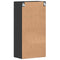 vidaXL Wall-mounted Cabinet Black 55 x 29 x 100 cm Engineered wood