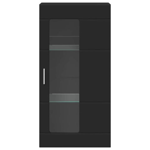 vidaXL Wall-mounted Cabinet Black 55 x 29 x 100 cm Engineered wood