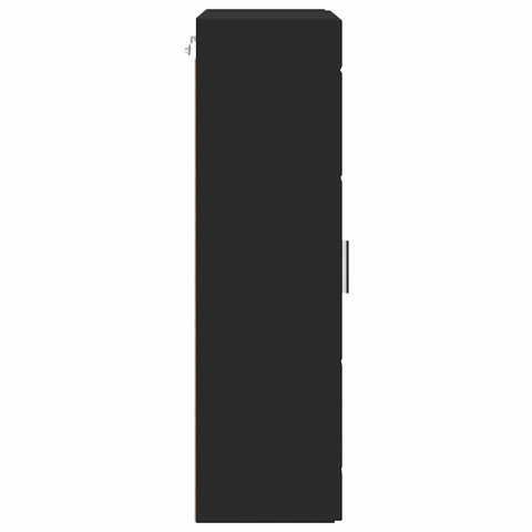 vidaXL Wall-mounted Cabinet Black 55 x 29 x 100 cm Engineered wood