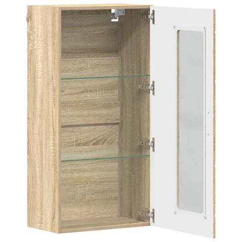vidaXL Wall-mounted Cabinet with Shelf Sonoma oak 55 x 29 x 100 cm