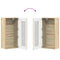 vidaXL Wall-mounted Cabinet with Shelf Sonoma oak 55 x 29 x 100 cm