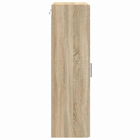 vidaXL Wall-mounted Cabinet with Shelf Sonoma oak 55 x 29 x 100 cm