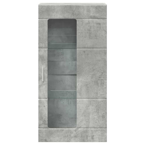 vidaXL Wall-mounted Cabinet with Shelf Concrete grey 55 x 29 x 100 cm