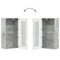 vidaXL Wall-mounted Cabinet with Shelf Concrete grey 55 x 29 x 100 cm