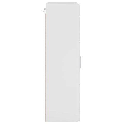vidaXL Wall-mounted Cabinet High gloss white 55 x 29 x 100 cm