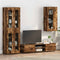 vidaXL Wall-mounted Cabinet with Shelf Smoked oak 55 x 29 x 100 cm