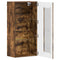 vidaXL Wall-mounted Cabinet with Shelf Smoked oak 55 x 29 x 100 cm