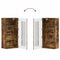 vidaXL Wall-mounted Cabinet with Shelf Smoked oak 55 x 29 x 100 cm