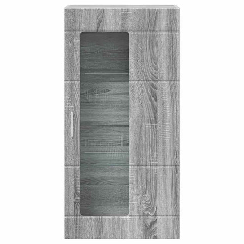 vidaXL Wall-mounted Cabinet with Shelf Grey sonoma 55 x 29 x 100 cm