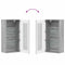 vidaXL Wall-mounted Cabinet with Shelf Grey sonoma 55 x 29 x 100 cm