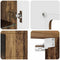 vidaXL Wall-mounted Cabinet Old wood 55 x 29 x 100 cm Engineered wood