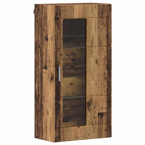 vidaXL Wall-mounted Cabinet Old wood 55 x 29 x 100 cm Engineered wood