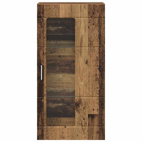 vidaXL Wall-mounted Cabinet Old wood 55 x 29 x 100 cm Engineered wood