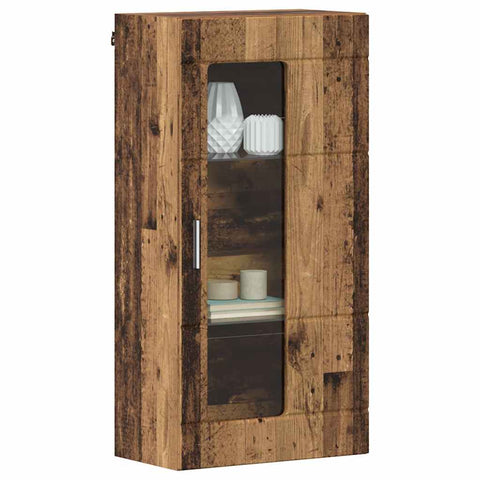 vidaXL Wall-mounted Cabinet Old wood 55 x 29 x 100 cm Engineered wood