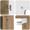 vidaXL Wall-mounted Cabinet with Shelf Artisan oak 55 x 29 x 100 cm
