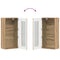 vidaXL Wall-mounted Cabinet with Shelf Artisan oak 55 x 29 x 100 cm