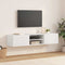 vidaXL TV Cabinet with Drawer White 150 x 39 x 30 cm Engineered wood