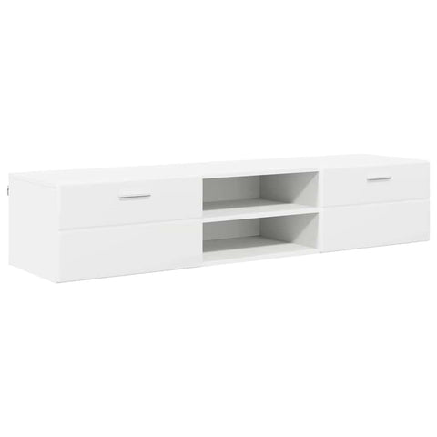 vidaXL TV Cabinet with Drawer White 150 x 39 x 30 cm Engineered wood