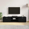 vidaXL TV Cabinet with Drawer Black 150 x 39 x 30 cm Engineered wood
