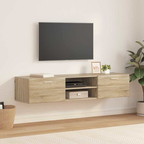 vidaXL TV Cabinet Sonoma oak 150 x 39 x 30 cm Engineered wood