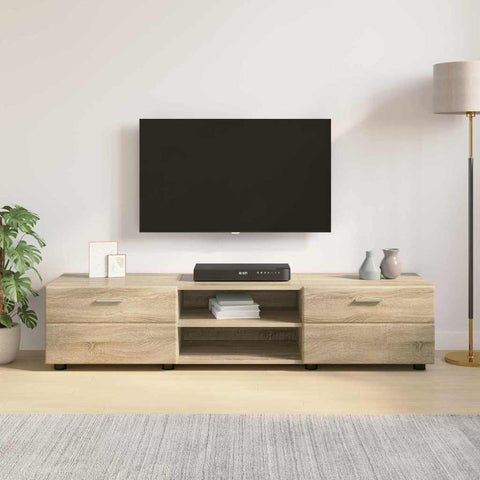 vidaXL TV Cabinet Sonoma oak 150 x 39 x 30 cm Engineered wood
