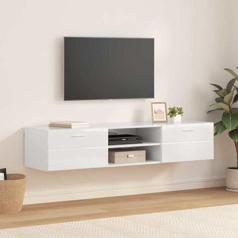 vidaXL TV Cabinet Concrete grey 150 x 39 x 30 cm Engineered wood