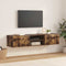 vidaXL TV Cabinet Smoked oak 150 x 39 x 30 cm Engineered wood
