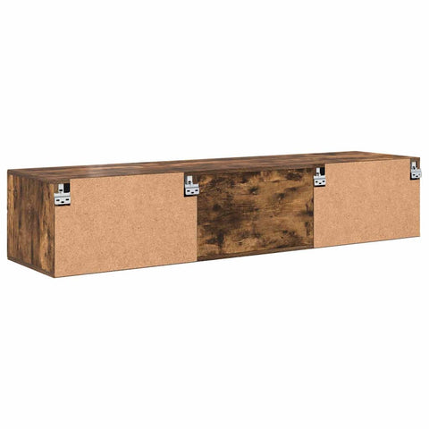 vidaXL TV Cabinet Smoked oak 150 x 39 x 30 cm Engineered wood