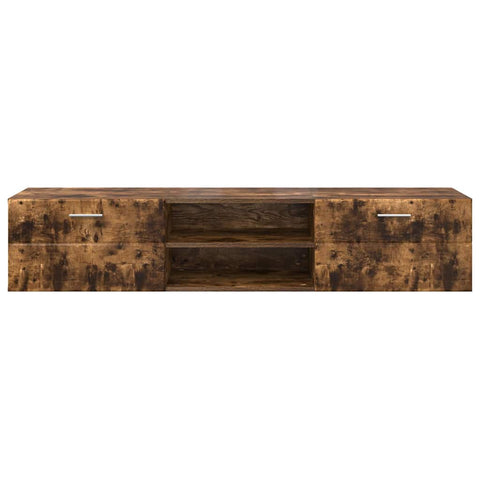 vidaXL TV Cabinet Smoked oak 150 x 39 x 30 cm Engineered wood