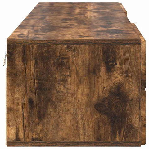 vidaXL TV Cabinet Smoked oak 150 x 39 x 30 cm Engineered wood