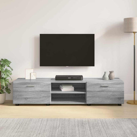 vidaXL TV Cabinet Grey sonoma 150 x 39 x 30 cm Engineered wood