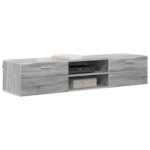 vidaXL TV Cabinet Grey sonoma 150 x 39 x 30 cm Engineered wood
