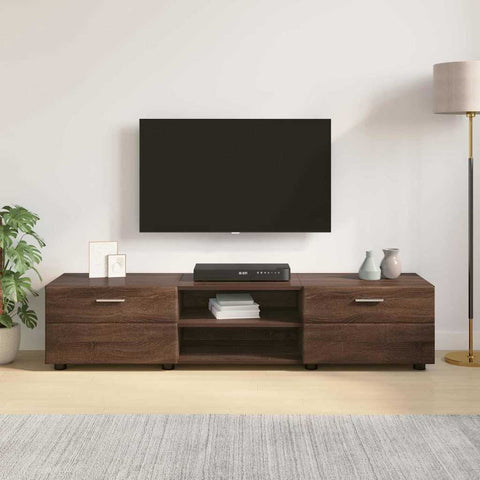 vidaXL TV Cabinet Brown oak 150 x 39 x 30 cm Engineered wood