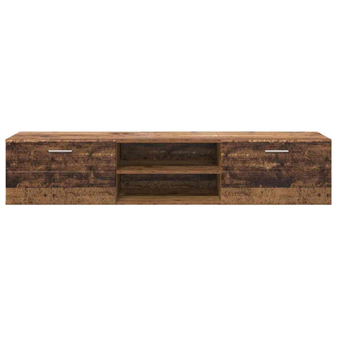 vidaXL TV Cabinet with Shelf Old wood 150 x 39 x 30 cm Engineered wood