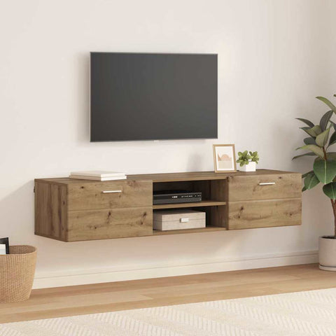 vidaXL TV Cabinet Artisan oak 150 x 39 x 30 cm Engineered wood