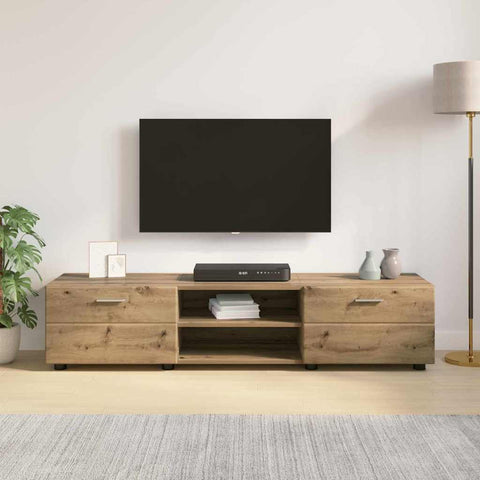 vidaXL TV Cabinet Artisan oak 150 x 39 x 30 cm Engineered wood
