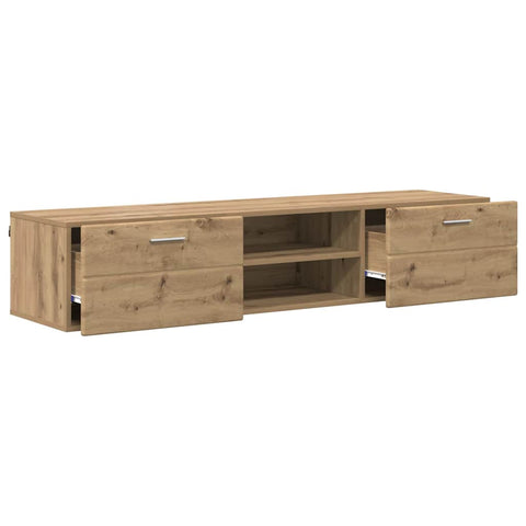 vidaXL TV Cabinet Artisan oak 150 x 39 x 30 cm Engineered wood