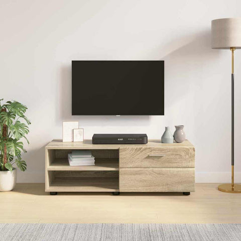 vidaXL TV Cabinet Sonoma oak 100.5 x 39 x 30 cm Engineered wood